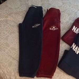Old Navy Kids Burgundy and Navy Joggers Set